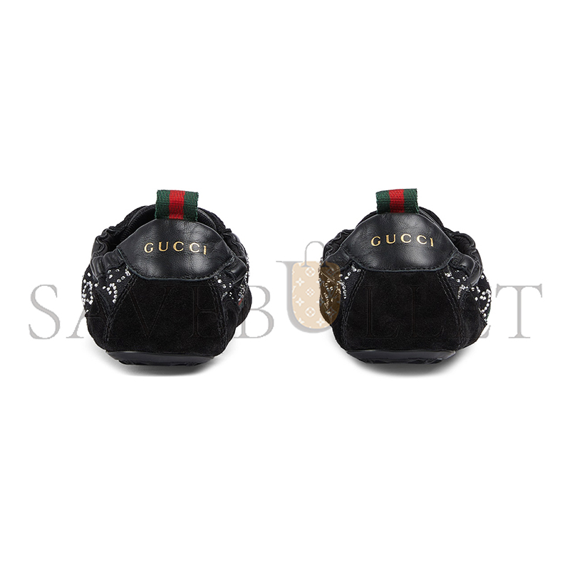 GUCCI WOMEN'S SHIFT GG CRYSTAL TRAINERS 859221